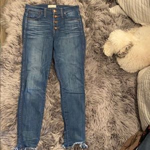 Madewell 10” high riser skinny skinny jeans